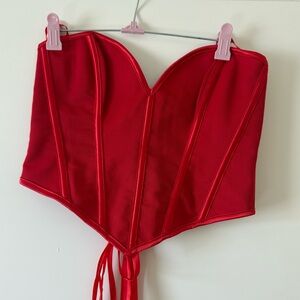 Red Corset Top